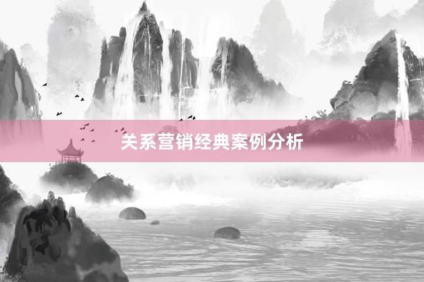 关系营销经典案例分析